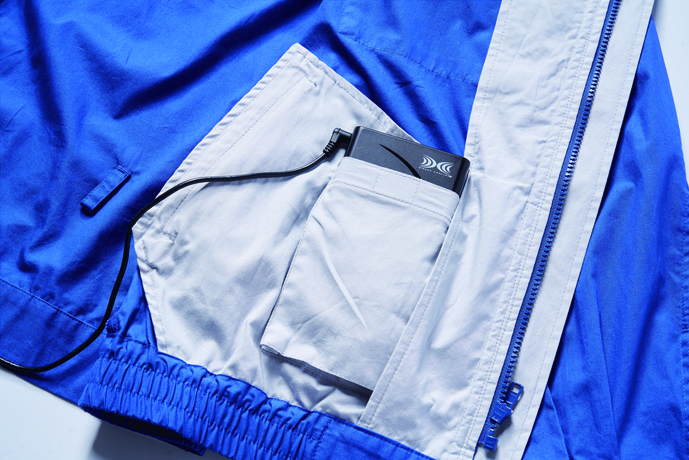 空調服(R) 長袖ブルゾン KU90450 ターコイズブルー M 空調服(R) スターターキット(SK00012K70 健康グッズ